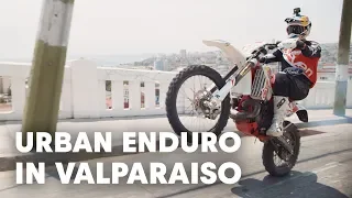 Riding Up An Urban MTB Downhill Course | Red Bull Valparaiso Cerro Abajo