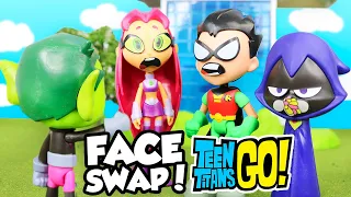 TEEN TITANS GO! - Beast Boy's Metamorphosis - with Transforming Teen Titans Go! Face Swappers