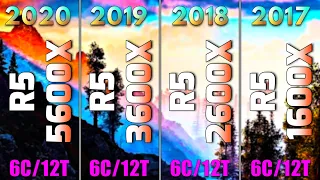 Ryzen 5 5600X vs Ryzen 5 3600X vs Ryzen 5 2600X vs Ryzen 5 1600X | PC Gaming Tested