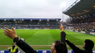 birmingham city fans at blues v sunderland