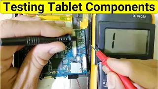 Testing Tablet Motherboard Components with Multimeter - Tablet Motherboard Repair