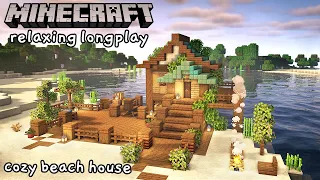 Minecraft Relaxing Longplay - Cozy Beach House (No Commentary)