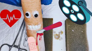 Satisfying ASMR Surgery: Doctor Asmr Sausage Food Surgery 😮 fruit surgery, asmr doctor  💊