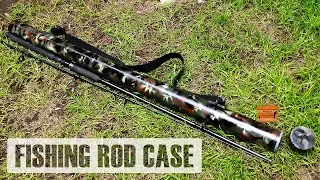 Rigid tube case or case for homemade fishing rod