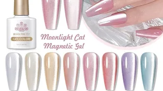 BORN PRETTY MOONLIGHT CAT  MAGNETIC GEL POLISHES SWATCHES