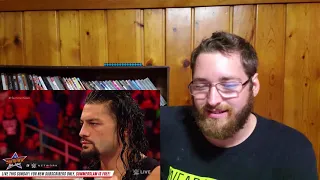 WWE paul hayman and Brock lesner ambushes Roman reigns REACTION!!!