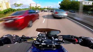 Typical Morning Traffic. | YAMAHA MT-09 [PURE SOUND] + 4K