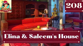 JUNE'S JOURNEY 208 | ELINA & SALEEM'S HOUSE (Hidden Object Game) *Mastered Scene*