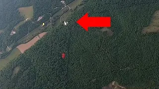 Skydiver Almost Hit by Plane