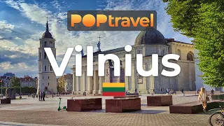 Walking in VILNIUS / Lithuania 🇱🇹- Summer Tour (1 of 2) - 4K 60fps (UHD)