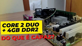 Computador Antigo com Core2Duo E7500 e 4GB de RAM DDR2