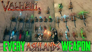 Every NEW Valheim Ashlands Weapon! Full Ashland Weapons Guide + A Hidden Flame Weapon!