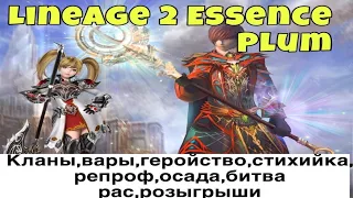 Lineage 2 Essence Plum Новый сервер,новый клан,новая профа,новая история.