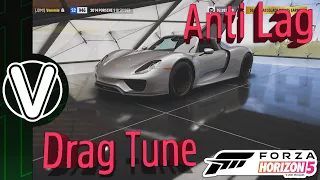 Forza Horizon 5 | Porsche 918 Spyder Drag Build And Tune *Anti Lag* (Forza Horizon 5 Guides)