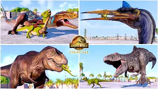 Homalocephale Hunting Animations of All Dinosaurs & Flying Reptiles 🦖 Jurassic World Evolution 2