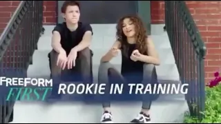 Zendaya  and Tom Holland - Rookie in training