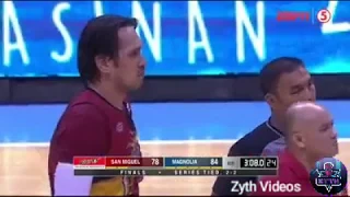 SPIDERMAN NANAKIT KAY JUNE MAR FAJARDO SA GITNA NG COURT SA LABAN NG SAN MIGUEL BEER VS MAGNOLIA