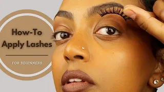 How To: Apply False Lashes | For Beginners ✨