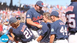 Ole Miss' wild 8th inning rally in College World Series clincher | Full half inning