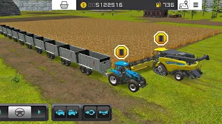 Fs 16 How To Harvest Wheats & Make Longest trali ? Farming Simulator 16 ! timelapse #fs16