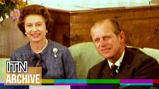 The Queen and Prince Philip Relaxing at Home in Balmoral (1977)