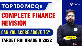 Important MCQs of Finance for Phase 2 of RBI Grade B 2022 Exam | RBI Exam Preparation & Revision PDF