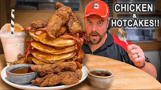 Nobody Had Beaten CREAM's Fried Chicken and Hotcakes Breakfast Challenge Near Adelaide Since 2018!!
