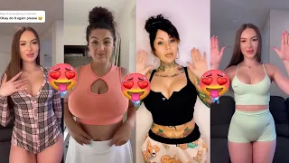 Nobra | Hands up and bounce for 800k likes | TikTok challenge | Braless Girls