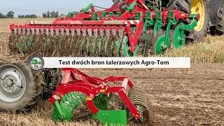 Test agregatów talerzowych Agro-Tom