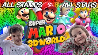 Super Mario 3D world 17 WORLD 2-5 Double Cherry Pass 100 percent 3 Stars and Stamp Location