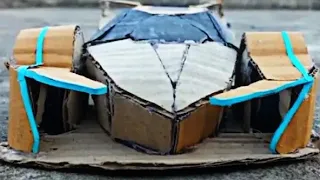Made Lamborghini V12 vision gt from cardboard .