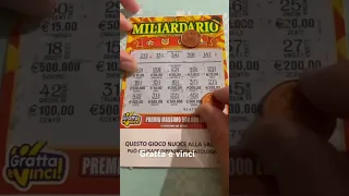 MILIARDARIO #shorts #grattaevinci  #scratchcards #scratchandwin