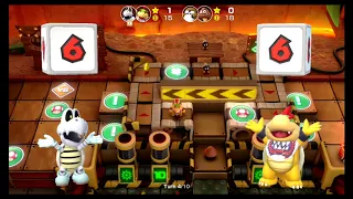 Super Mario Party | Partner Party small characters only Dry Bones & Bowser Jr vs Monty Mole & Goomba