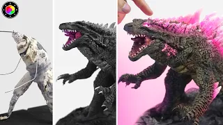 How to Make GODZILLA SUPER CHARGED! [Godzilla X Kong] with Clay | PlastiVerse