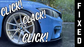 BMW front suspension clicking and creaking noise fix! The ultimate guide.