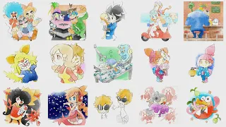 WarioWare Get It Together! - All Characters List Gallery Art [4K]