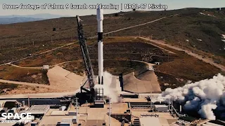 SpaceX | Drone footage of Falcon 9 launch and landing | NROL-87 Mission