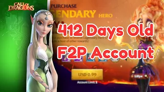 My F2P Account Progression Review Call Of Dragons (Buildings, Tech, Heroes, Artifacts, War Pets)