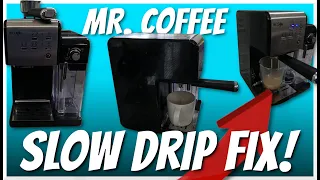 #MTBPlanB DIY fixing a slow drip from Mr. Coffee Onetouch Coffeehouse espresso machine.