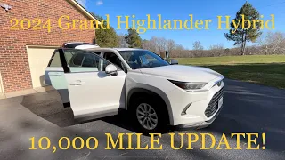 10,000 Mile Update on 2024 Toyota Grand Highlander Hybrid XLE