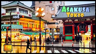 Tokyo's Most Extremely Attractive Asakusa on a Heavy Rainy day