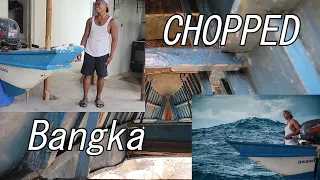 Bangka PumpBoat gets chopped off and Yamaha Outboard installed Part 3