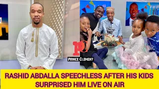 CITIZEN TV'S RASHID ABDALLA SPEECHLESS AFTER HIS KIDS SURPRISED HIM LIVE ON AIR