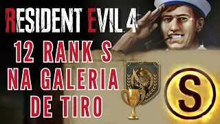 RANK S em TODAS as GALERIAS DE TIRO | Resident Evil 4 Remake