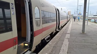 ICE T Baureihe 411 "Darmstadt" Zugabfertigung und Ausfahrt Stuttgart Hbf 22.03.2024