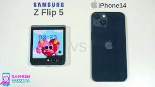 Samsung Galaxy Z Flip 5 vs iPhone 14 Speed Test and Camera Comparison