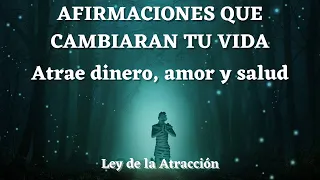 🌟AFIRMACIONES MUY PODEROSAS PARA ATRAER DINERO, AMOR Y SALUD EN ABUNDANCIA🌟Ley de la Atracción🌟