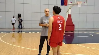 Mike 'Cool Cat's Cortez shows suppor to son Jacob of San Beda