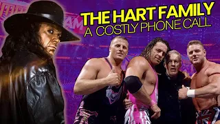 Undertaker calls the Hart Family