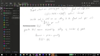 Section 1.4 - Application of Functions to Economics